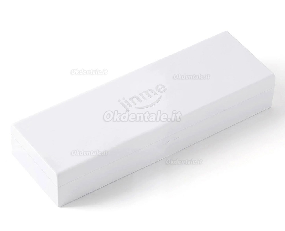 Manipolo contrangolo dentale Jinme W11L 1:1 con fibra ottica e canale interno